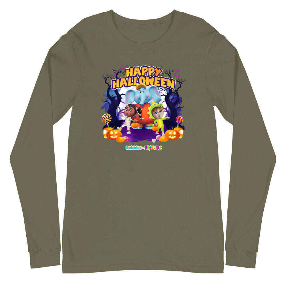 Bubbles and Friends - Halloween Collection Team Adult Longsleeve T-Shirt