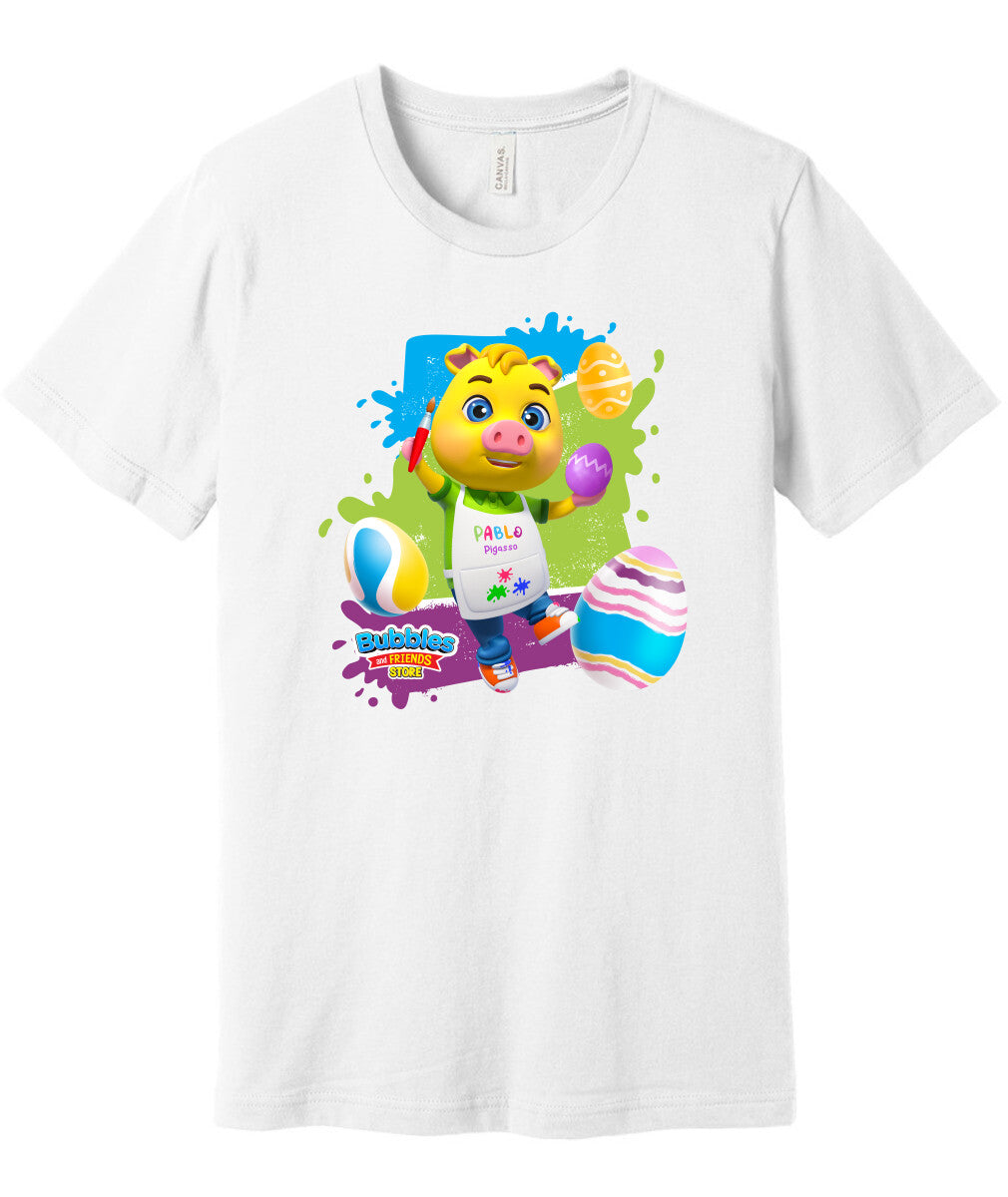 Bubbles & Friends Easter Pablo Unisex Short Sleeve Tee