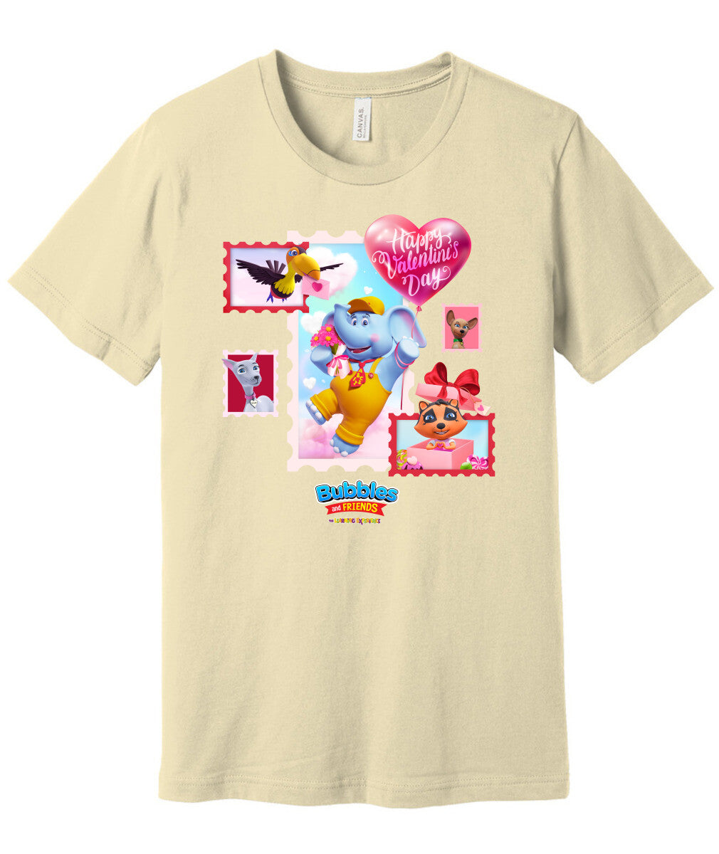 Bubbles & Friends Happy Valentines Day Unisex Tee