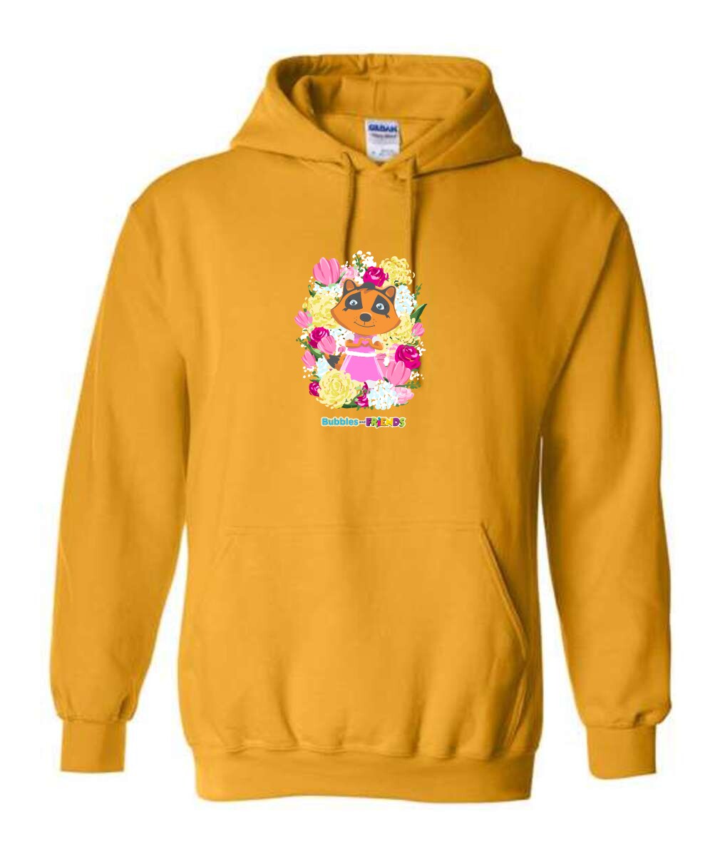 Bubbles & Friends Penny Flowers Unisex Hoodie