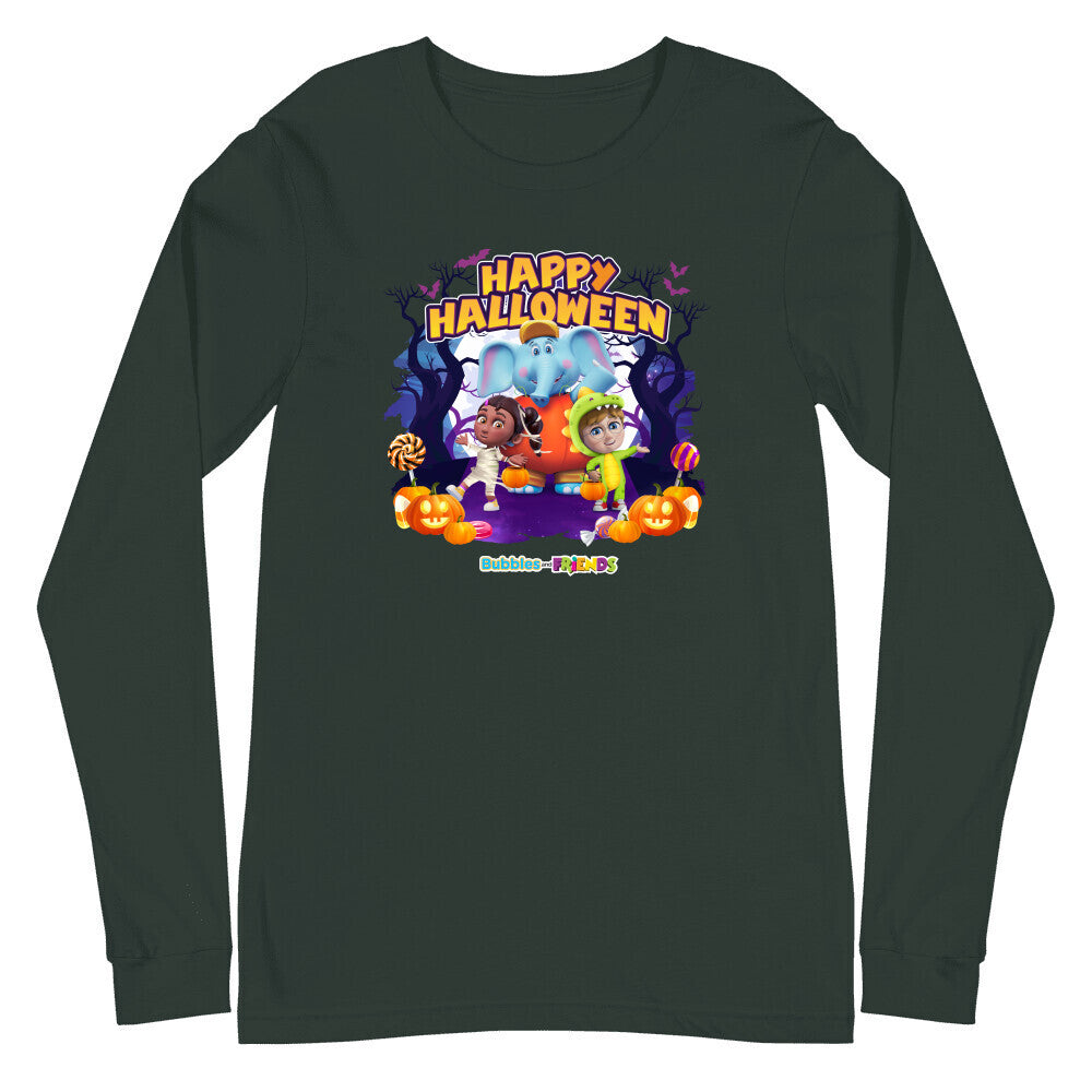 Bubbles and Friends - Halloween Collection Team Adult Longsleeve T-Shirt