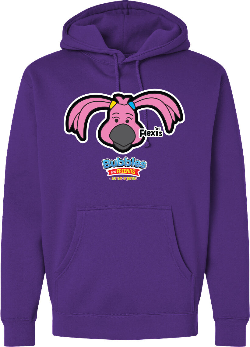 Bubbles & Friends- Friends from Happyville 'Lionstein' Midweight Hooded Sweatshirt- Unisex