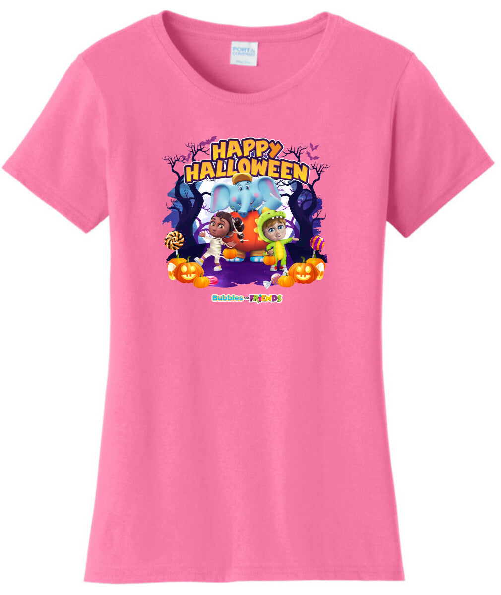 Bubbles and Friends - Halloween Collection Team Womens T-Shirt