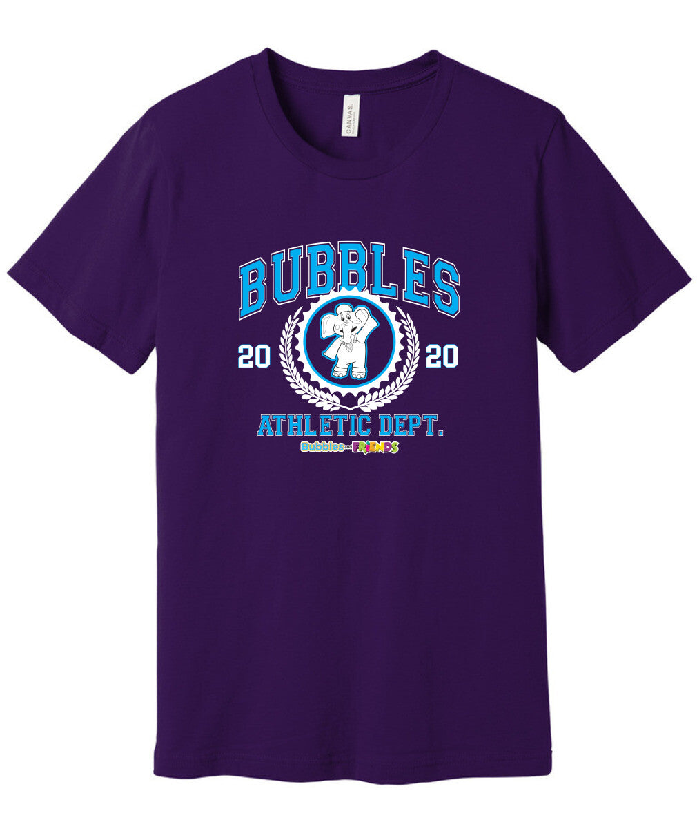 Bubbles and Friends - Varsity Collection Bubbles Athletic Dept Adult T-Shirt