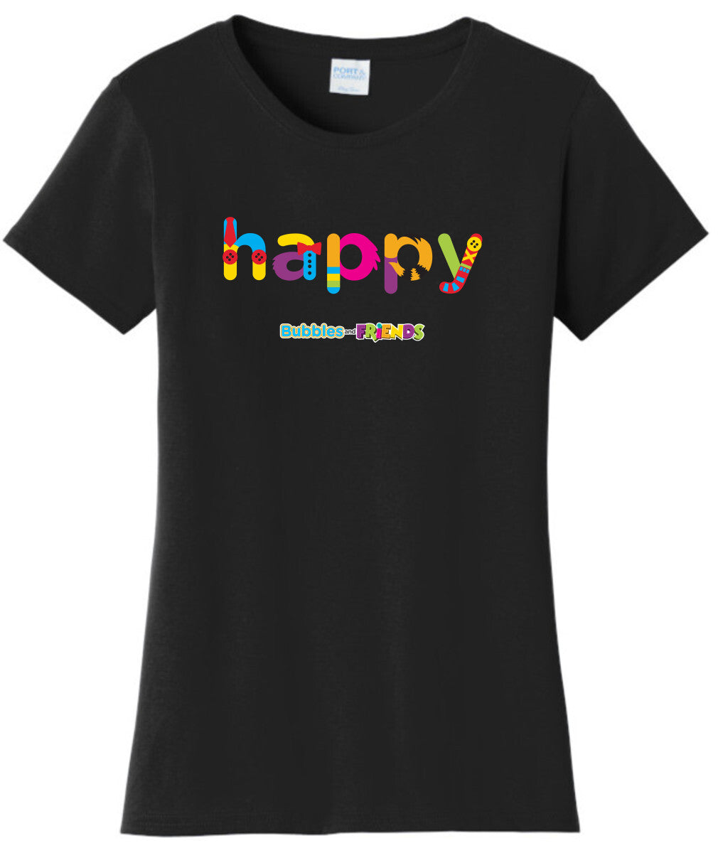 Bubbles and Friends - Happy Womens T-Shirt