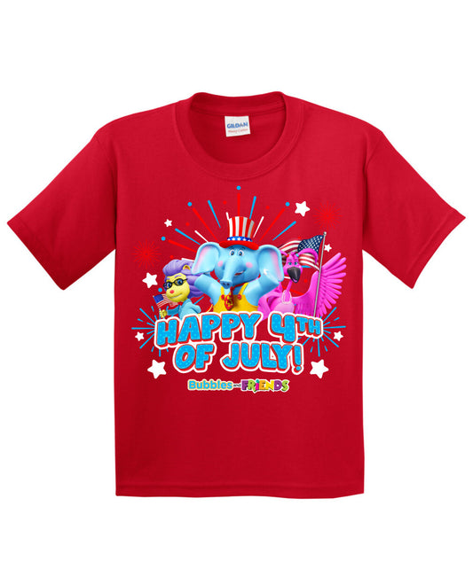 Bubbles & Friends July 4th Children's T-Shirt