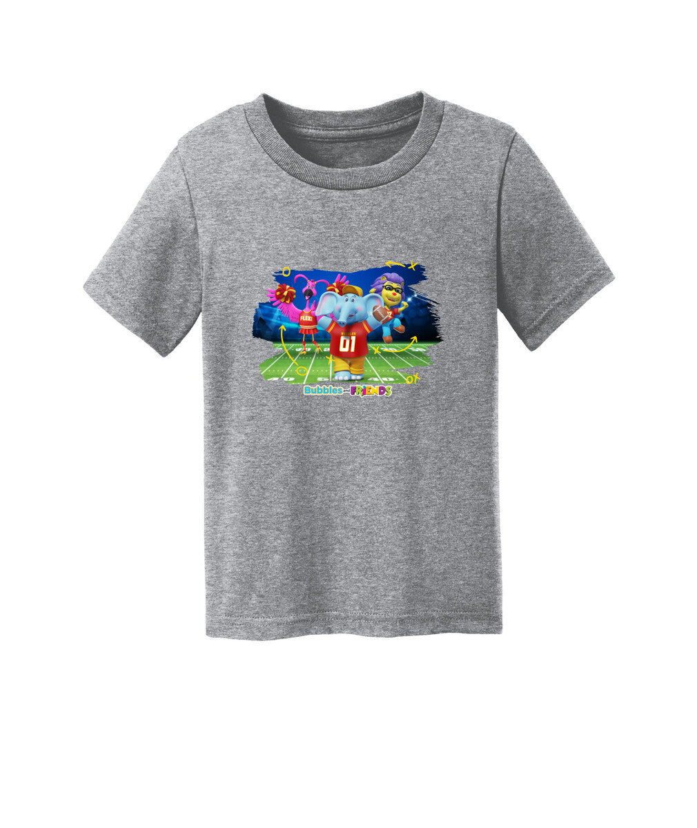 Bubbles and Friends - Varsity Collection Bubbles Football Toddler T-Shirt