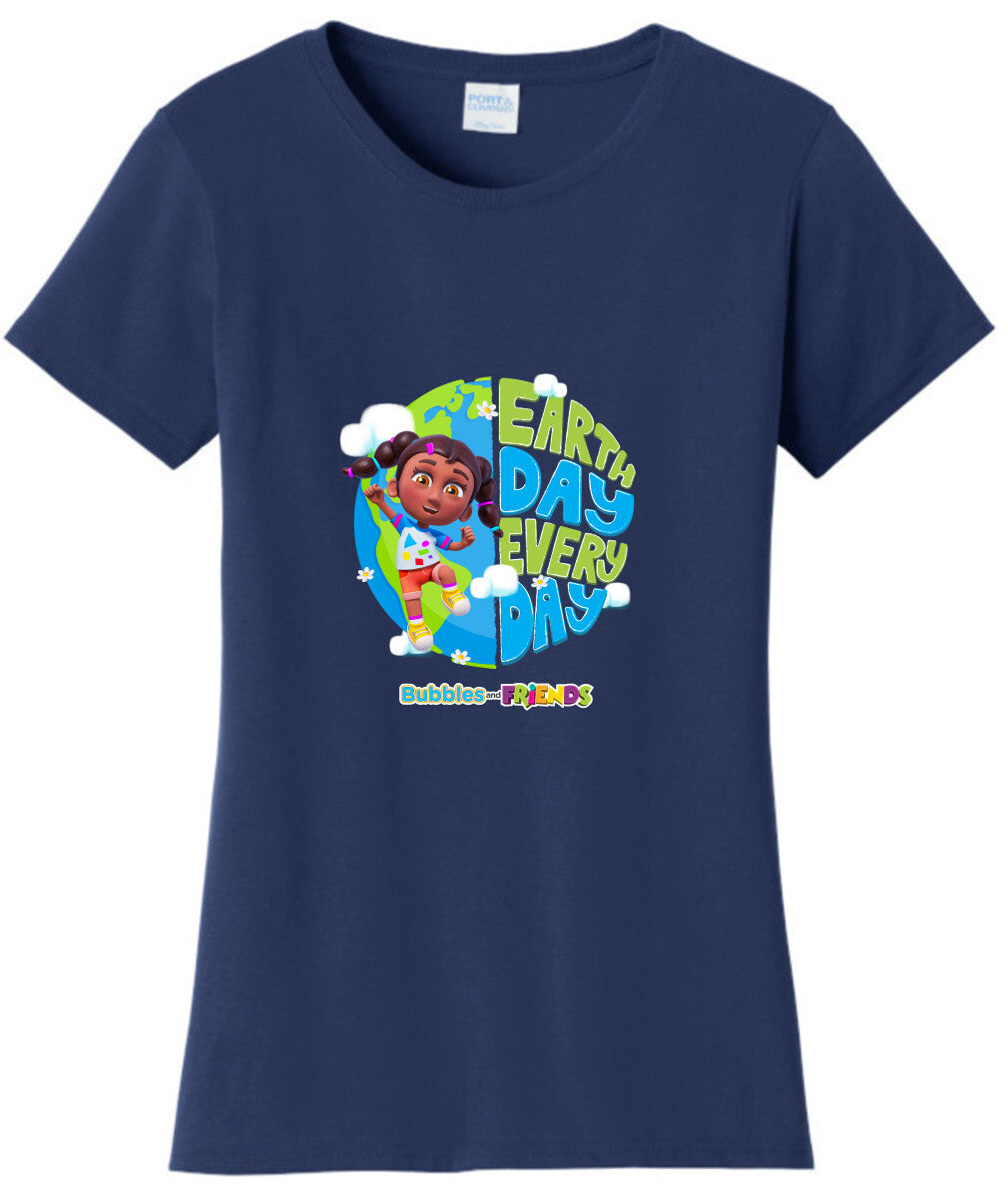 Bubbles & Friends Earth Day Izzy Women's T-shirt
