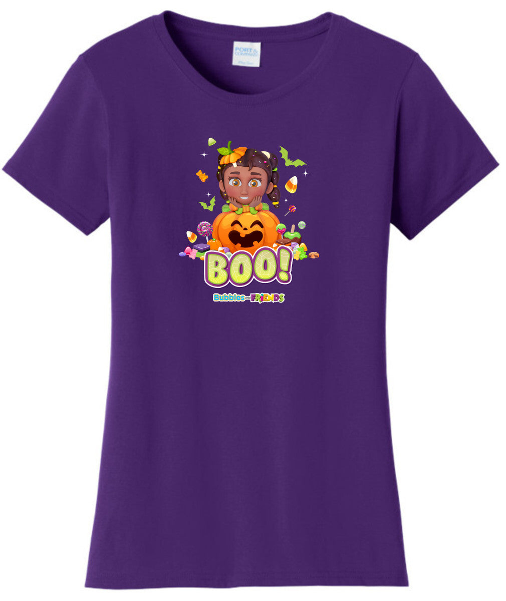 Bubbles and Friends - Halloween Collection Izzi Womens T-Shirt