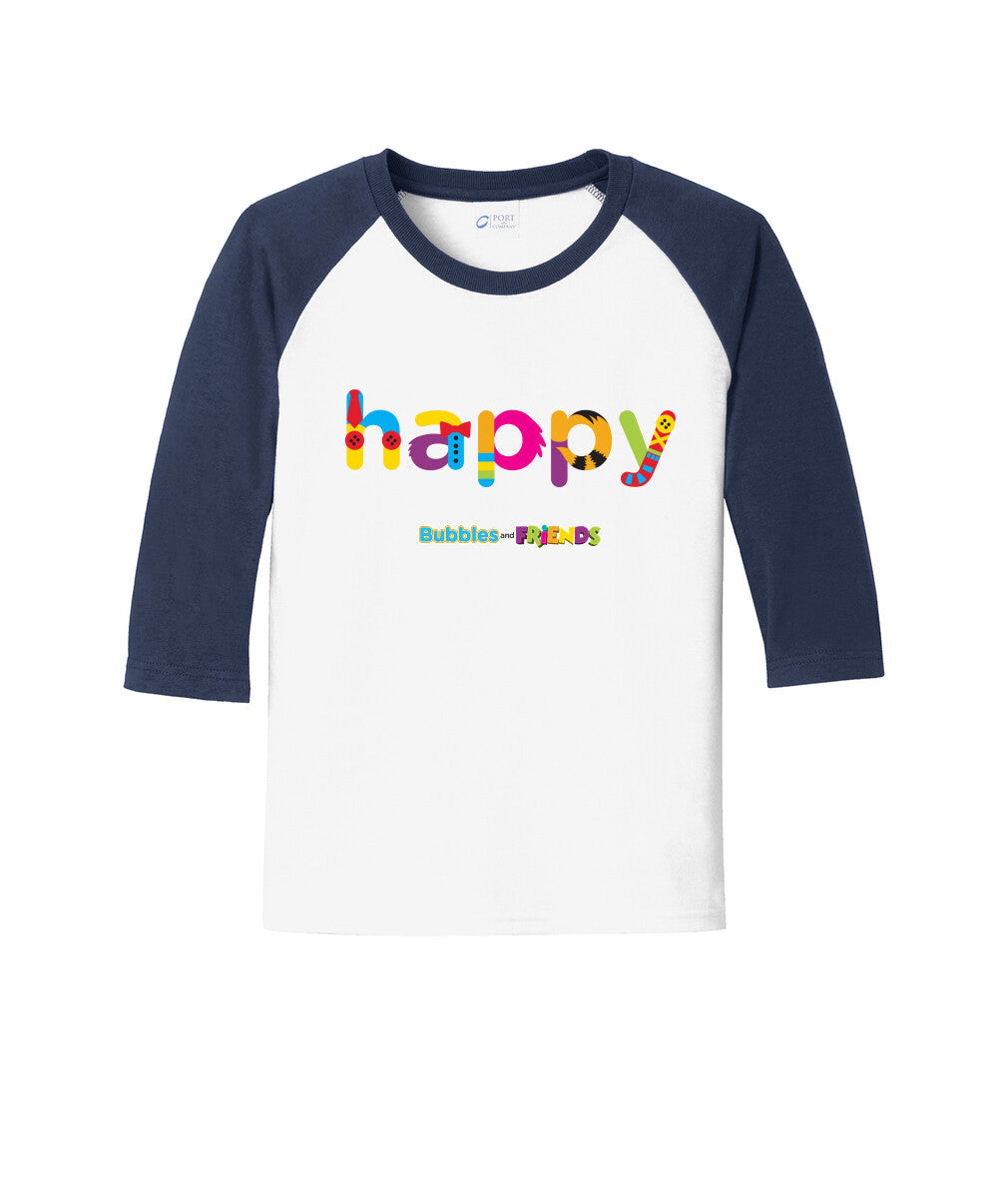 Bubbles and Friends - Happy long sleeve children T-Shirt