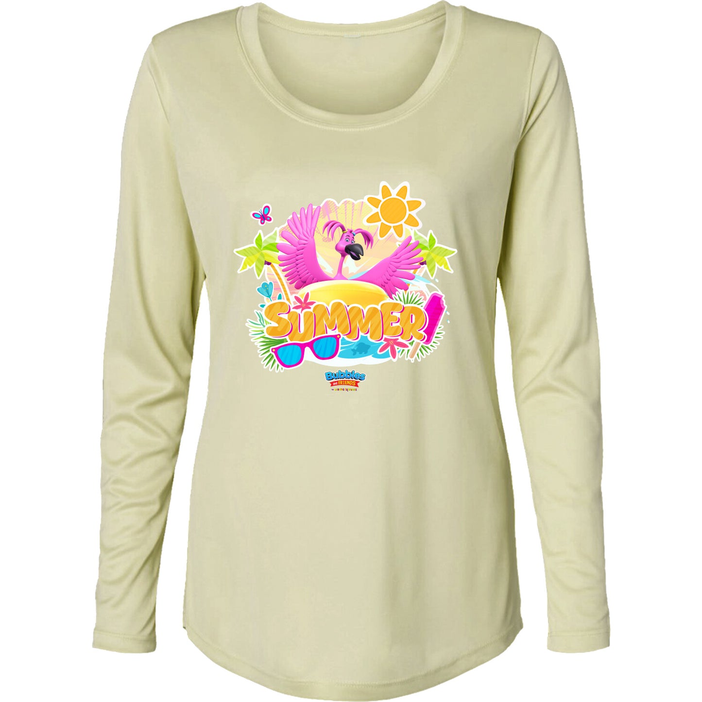 Bubbles & Friends Summer UPF 50+ Protection Women's Performance Long Sleeve T-Shirt