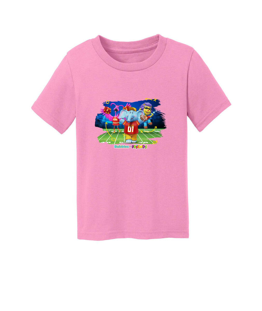 Bubbles and Friends - Varsity Collection Bubbles Football Toddler T-Shirt