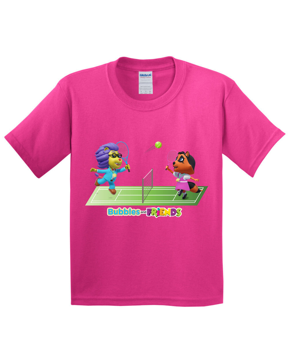 Bubbles and Friends - Summer Games Collection Tennis Match Children T-Shirt