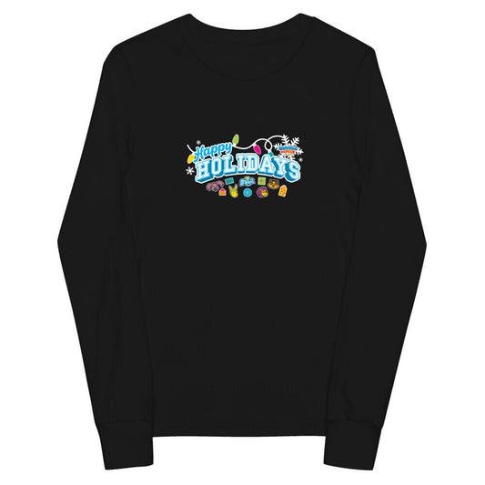 Bubbles & Friends Holiday Happy Holidays Children's Long Sleeve Tee