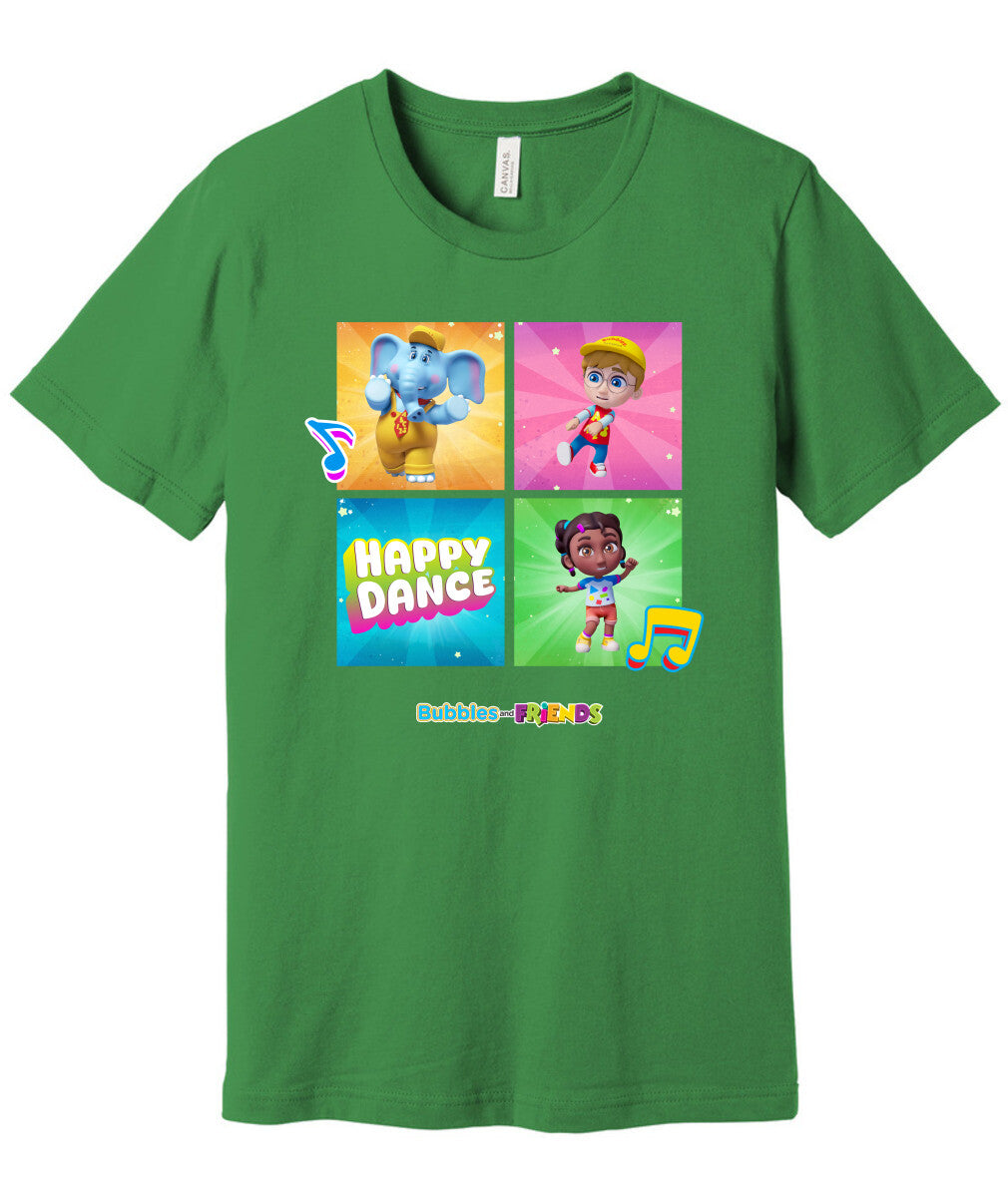 Bubbles and Friends – Happy Dance Collection Happy Team Adult T-Shirt