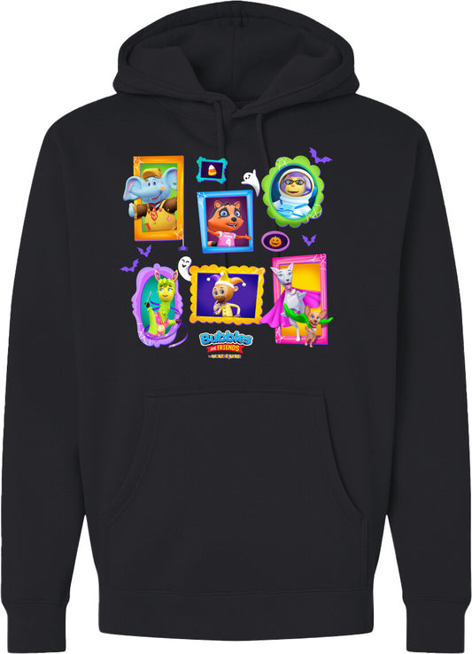 Bubbles & Friends Halloween Frames Unisex Hooded Sweatshirt
