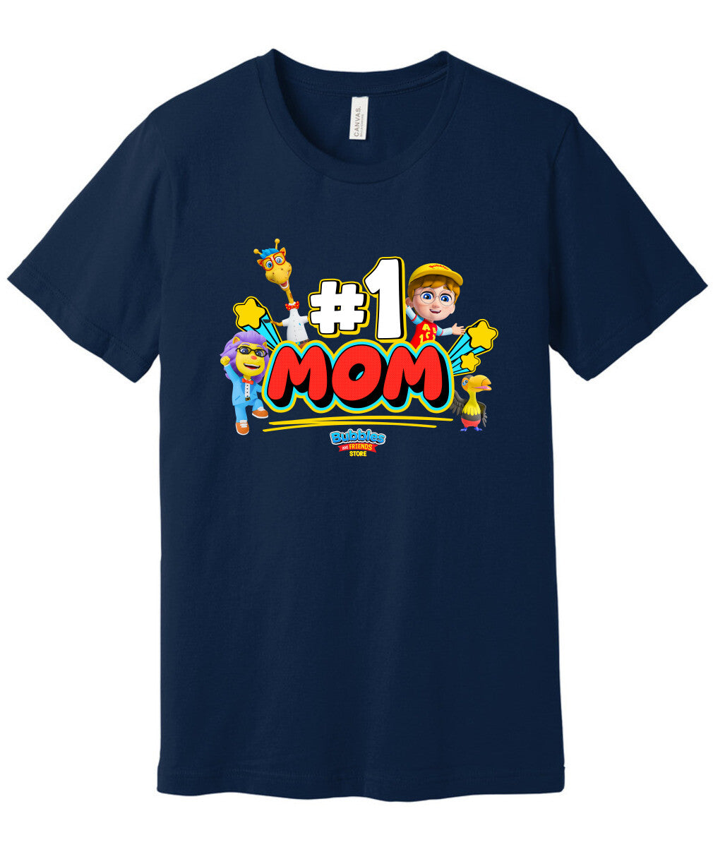 Bubbles & Friends Mother's Day I love Mom Unisex Jersey Short Sleeve Tee