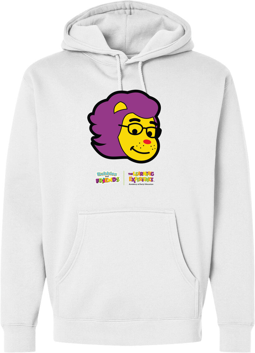 Bubbles & Friends- Friends from Happyville 'Lionstein' Midweight Hooded Sweatshirt- Unisex