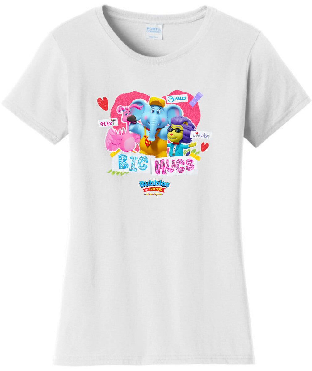 Bubbles & Friends Valentines Day Big Hug Women's T-Shirt