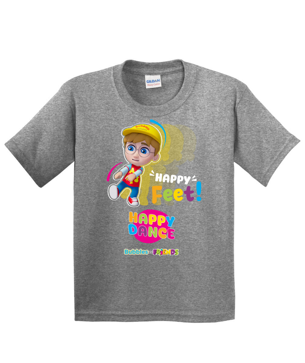 Bubbles and Friends – Happy Dance Collection Happy Feet Children T-Shirt