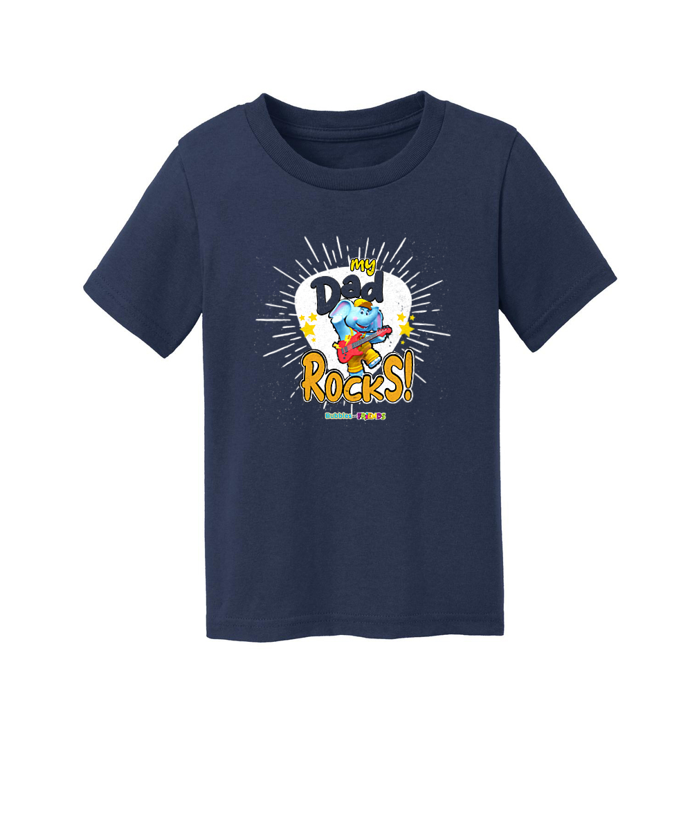 Bubbles and Friends - Father's Day My Dad Rocks Bubbles Toddler T-Shirt