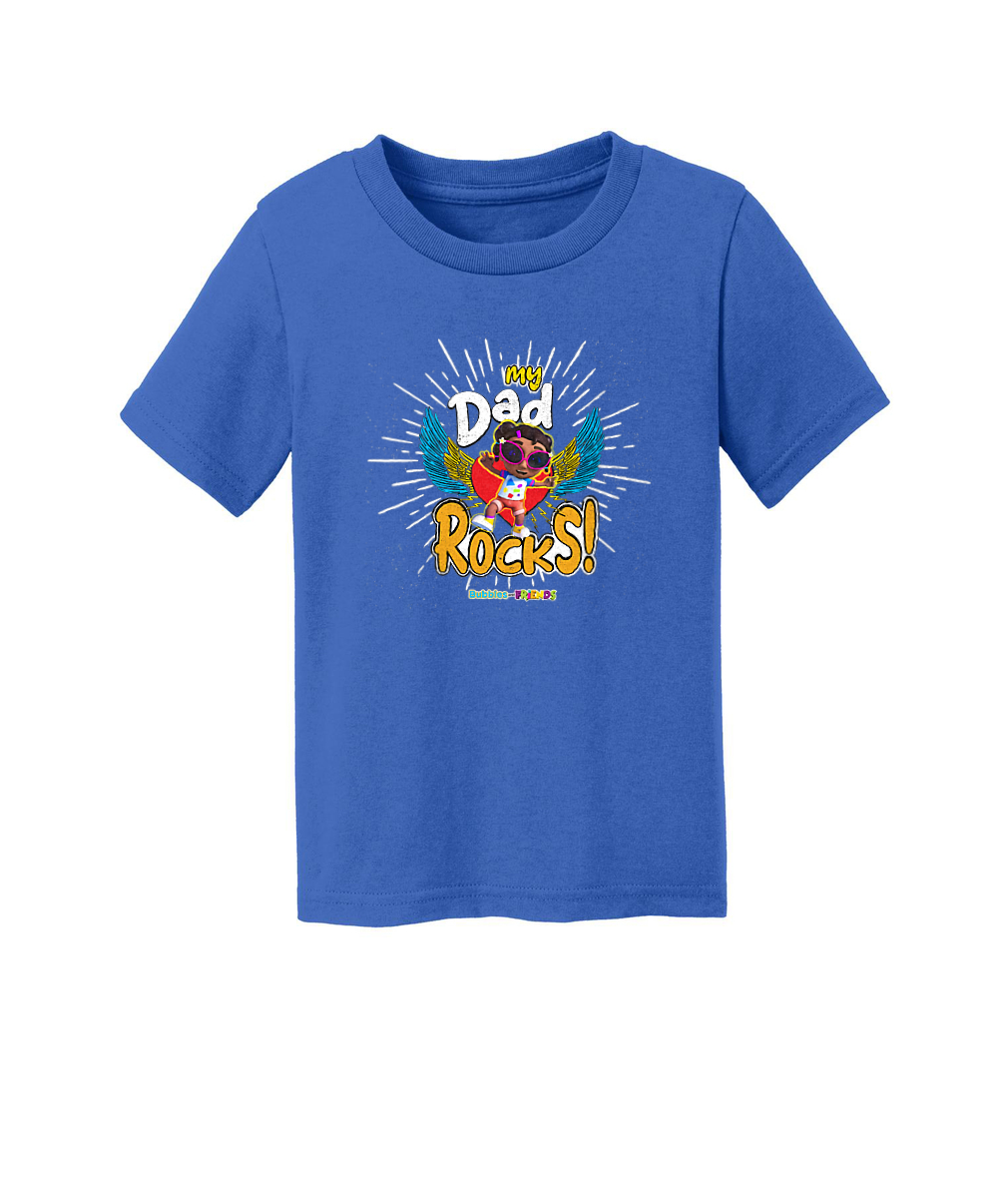 Bubbles and Friends - Father's Day My Dad Rocks Izzi Toddler T-Shirt