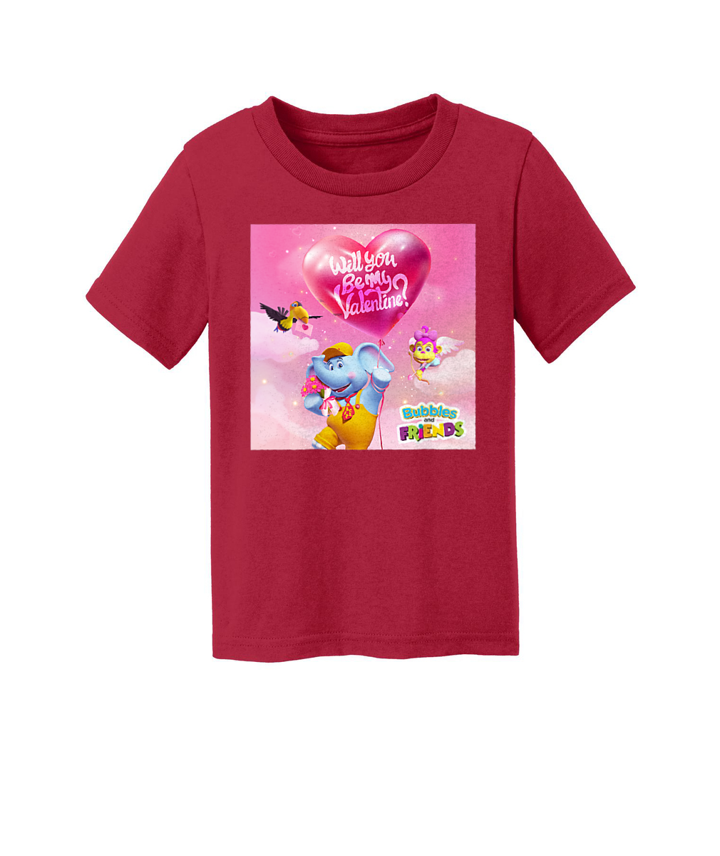 Bubbles and Friends Valentine Collection - Toddlers Will you be my Valentine