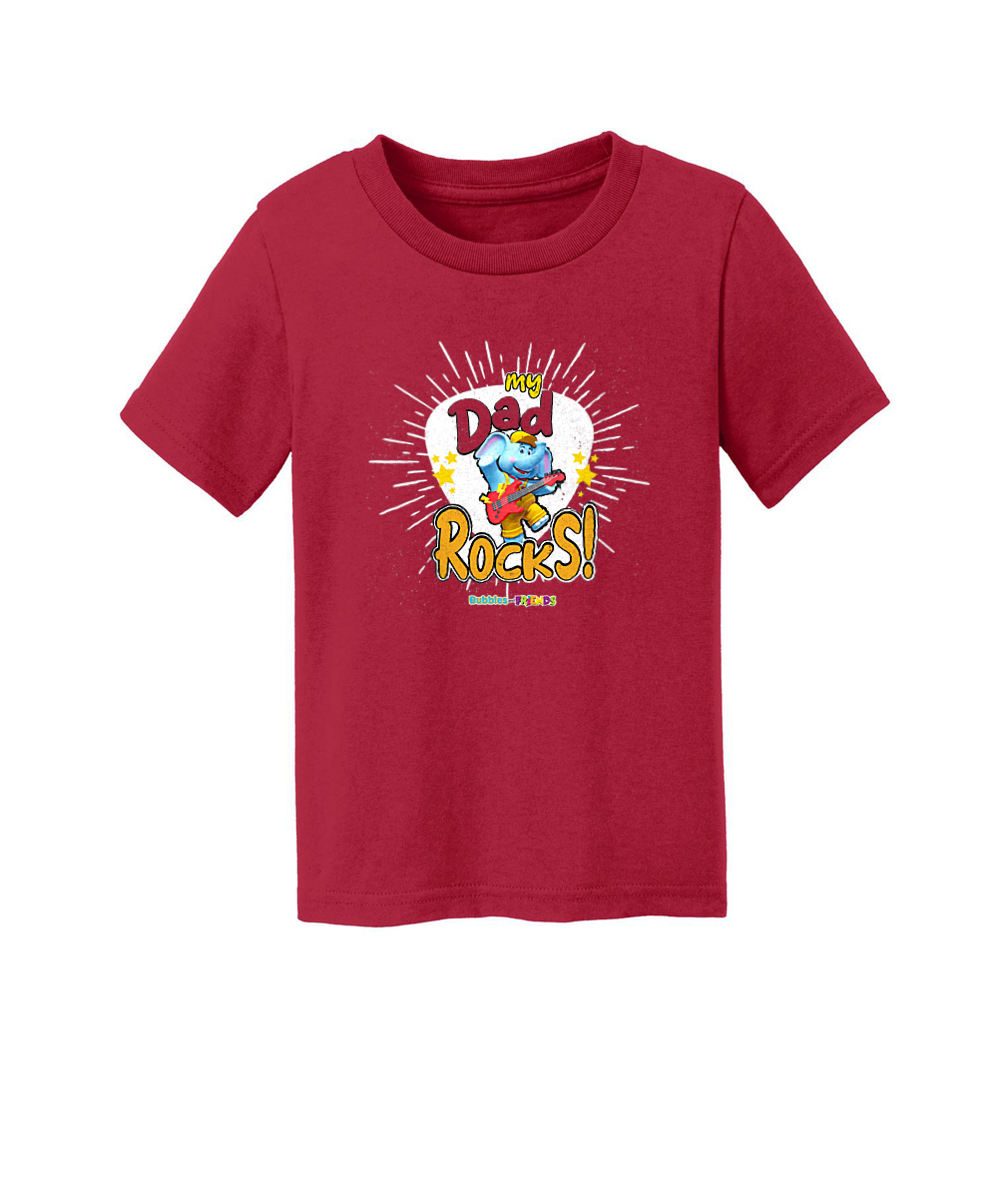 Bubbles and Friends - Father's Day My Dad Rocks Bubbles Toddler T-Shirt