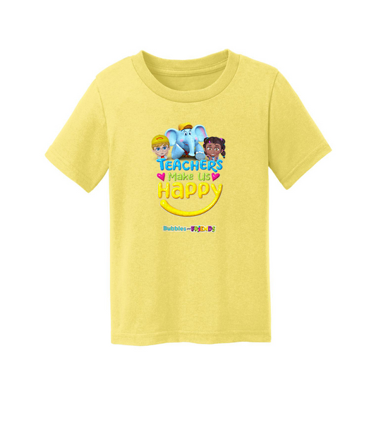 Bubbles and Friends - Teacher appreciation Team Happy Toddler T-Shirt