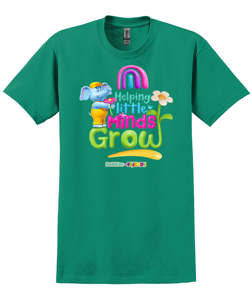 Bubbles and Friends - Teacher appreciation Helping Little Minds Adult T-Shirt
