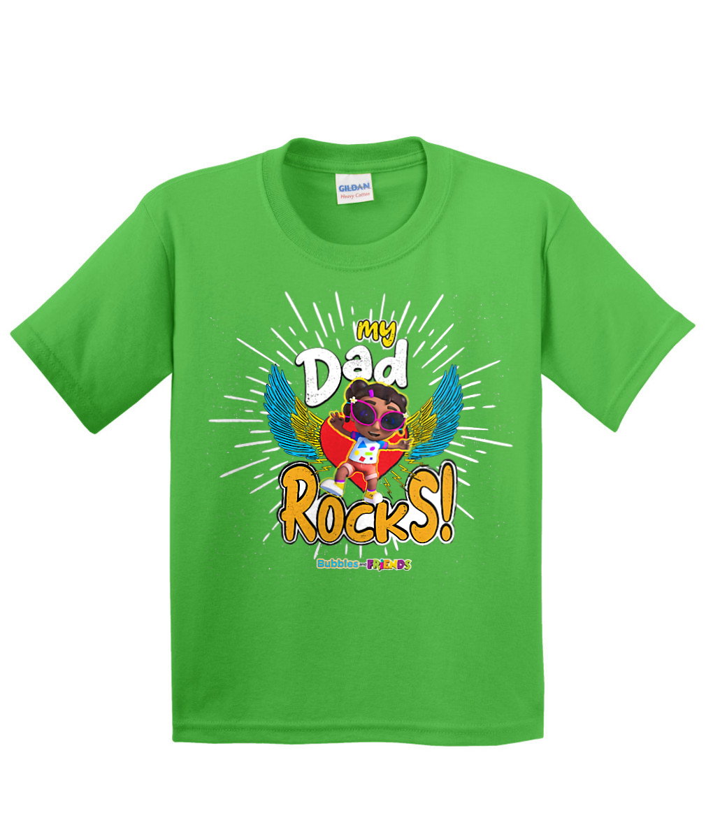 Bubbles and Friends - Father's Day My Dad Rocks Izzi Children T-Shirt