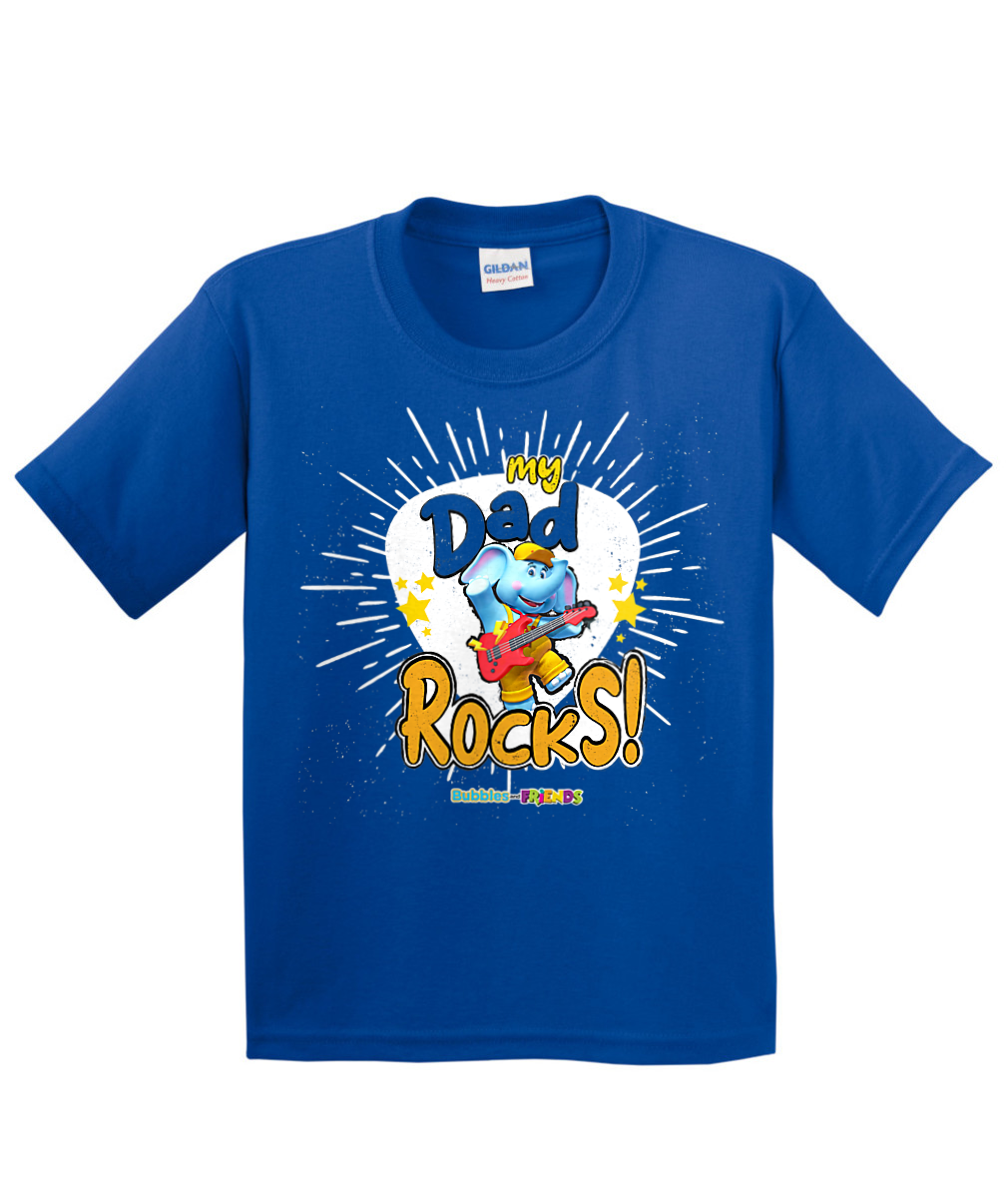 Bubbles and Friends - Father's Day My Dad Rocks Bubbles Children T-Shirt