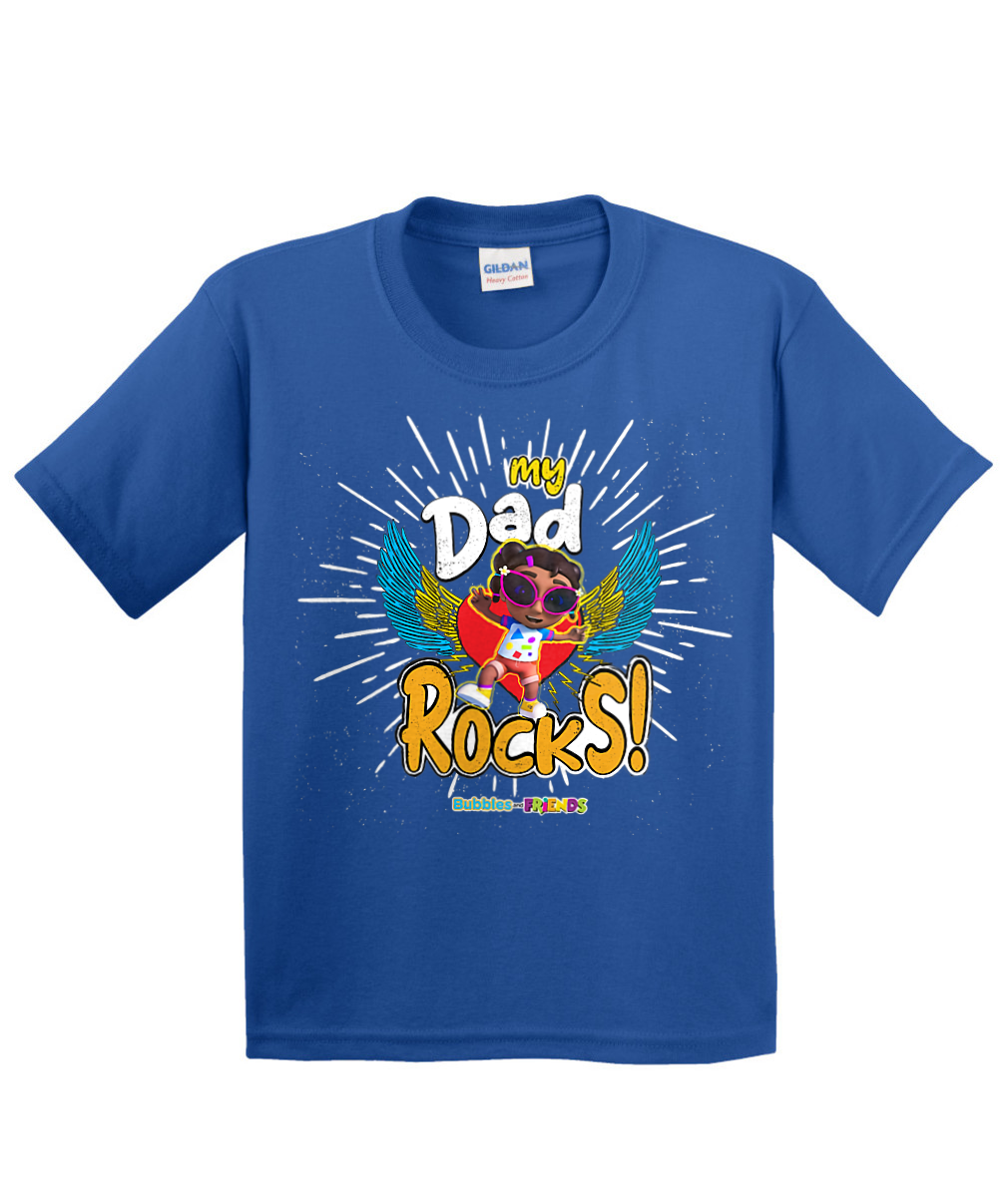 Bubbles and Friends - Father's Day My Dad Rocks Izzi Children T-Shirt