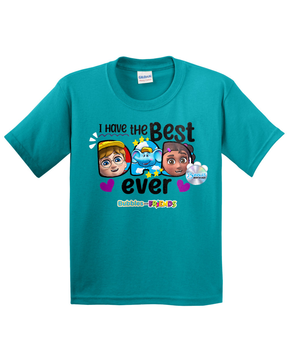Bubbles and Friends - Father's Day Best Dad Ever Children T-Shirt