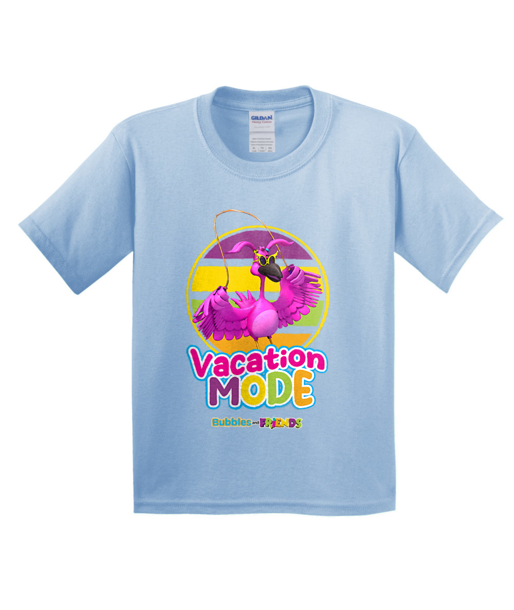 Bubbles and Friends - Summer Collection Vacation Flexi Children T-Shirt