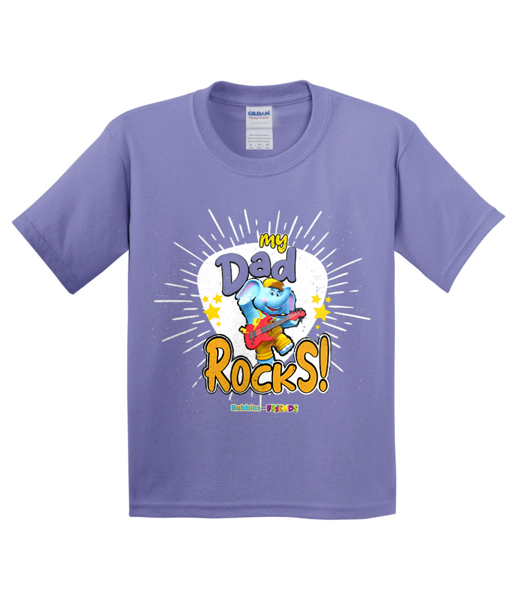 Bubbles and Friends - Father's Day My Dad Rocks Bubbles Children T-Shirt