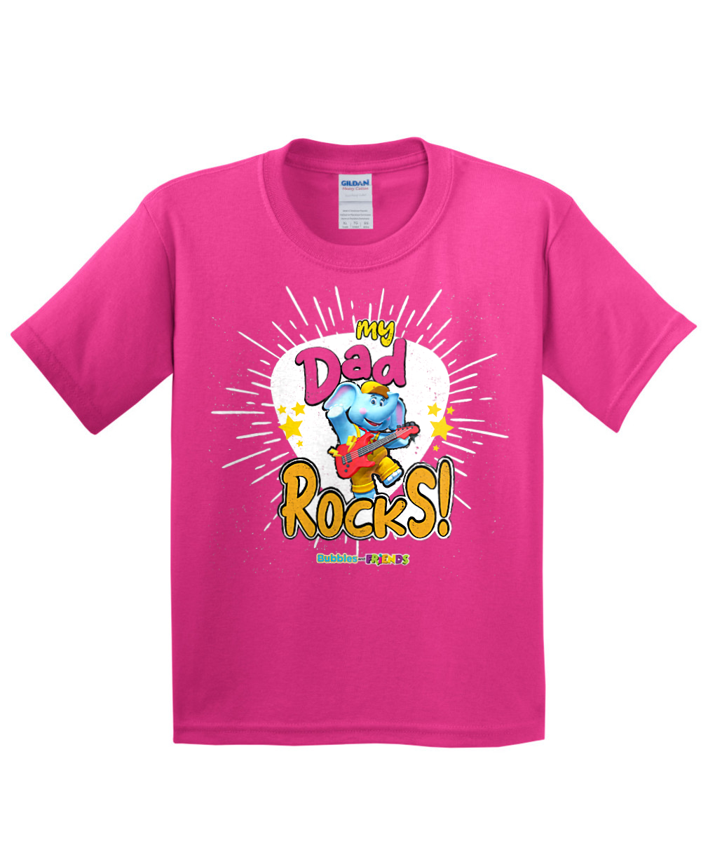 Bubbles and Friends - Father's Day My Dad Rocks Bubbles Children T-Shirt