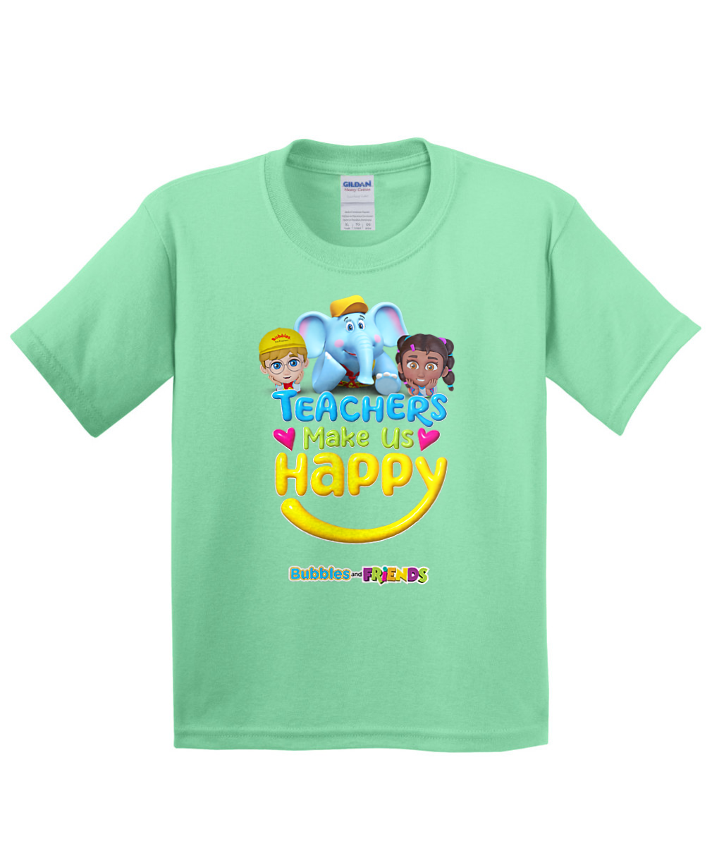 Bubbles and Friends - Teacher appreciation Team Happy Children T-Shirt