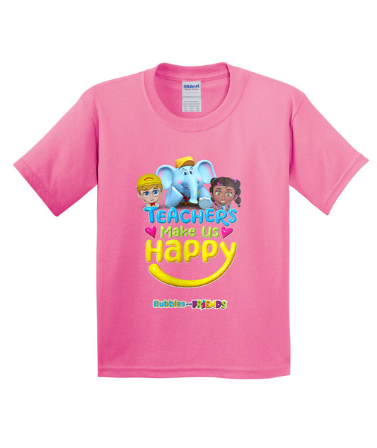 Bubbles and Friends - Teacher appreciation Team Happy Children T-Shirt