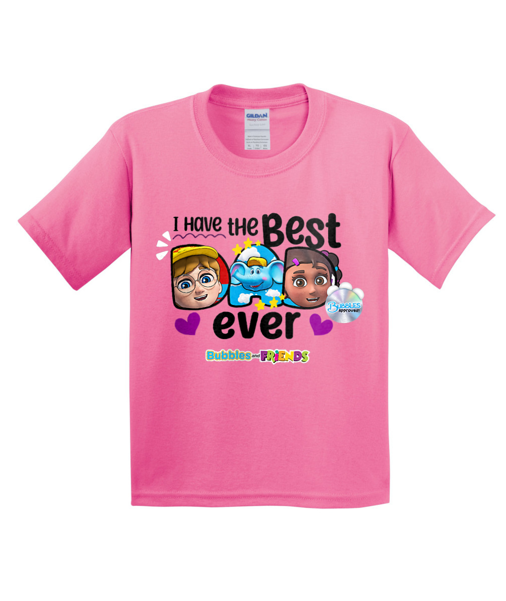 Bubbles and Friends - Father's Day Best Dad Ever Children T-Shirt