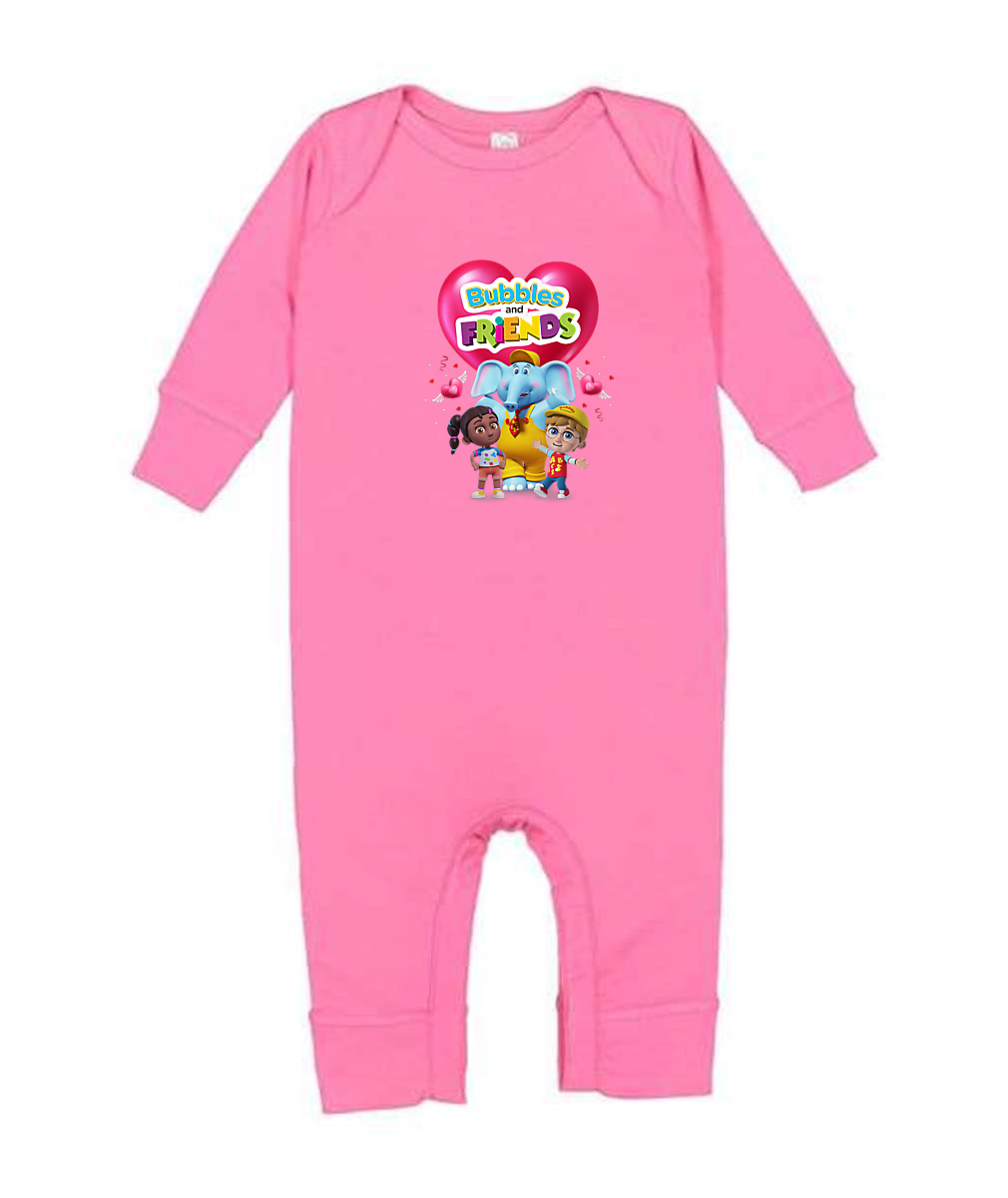 Bubbles and Friends - Baby Team Valentines-Onesie