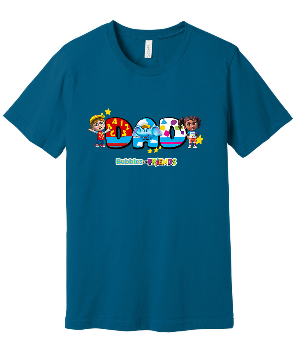 Bubbles and Friends - Father's Day Dads Adult T-Shirt