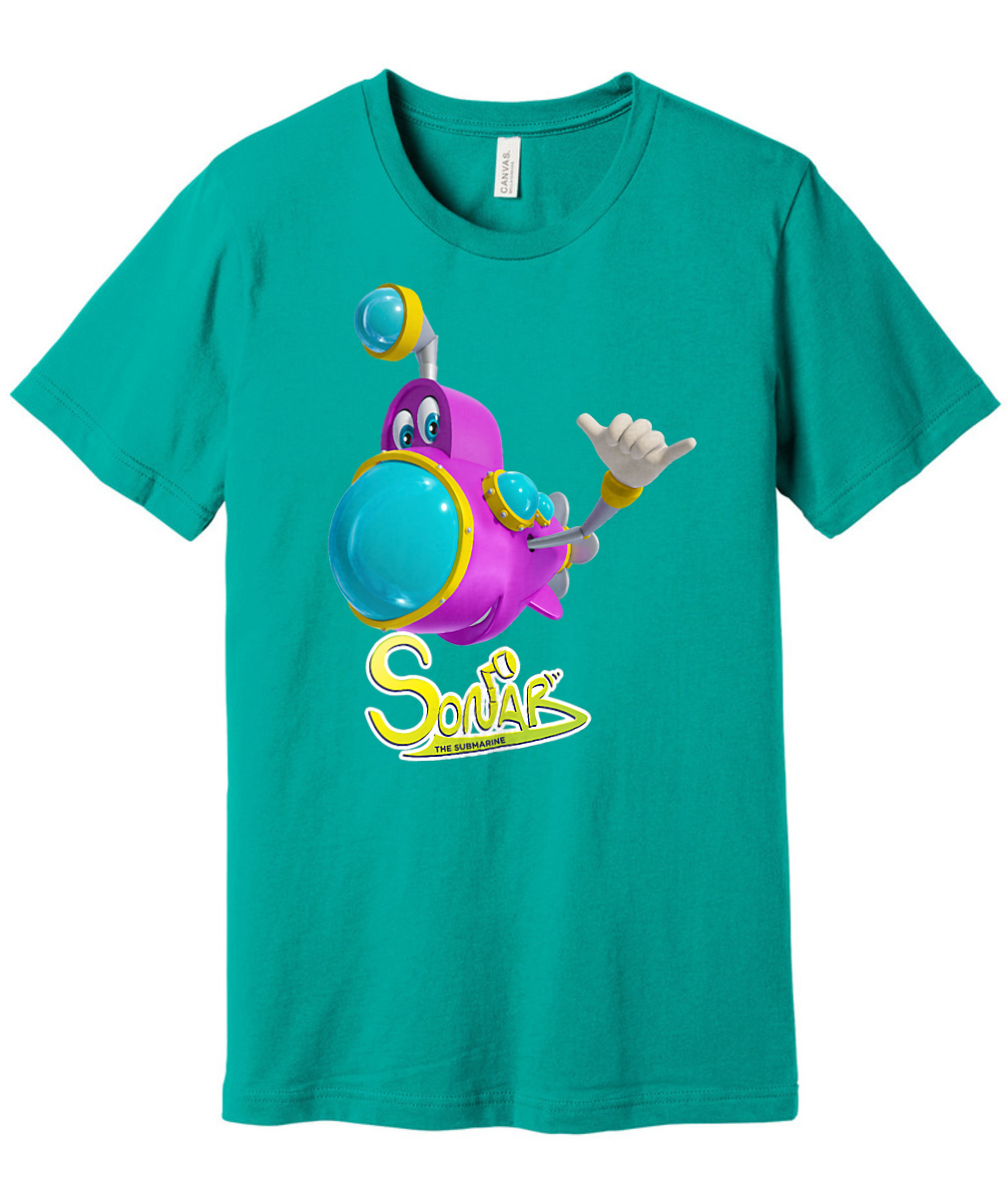 Bubbles and Friends - Sonar Adult T-Shirt