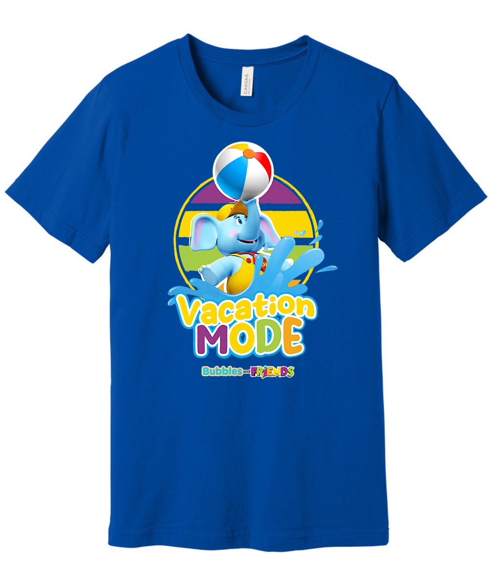 Bubbles and Friends - Summer Collection Vacation Bubbles Adult T-Shirt