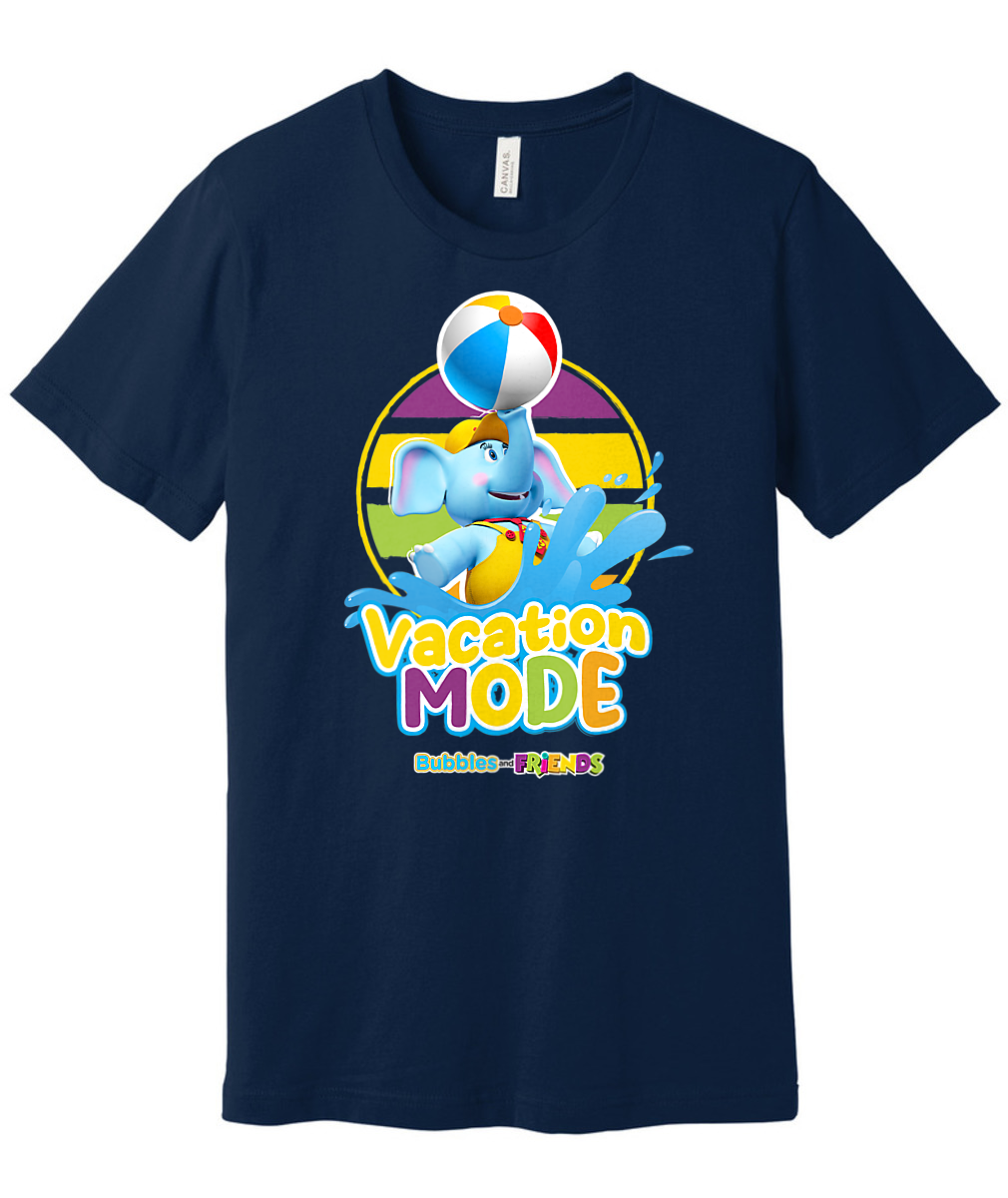 Bubbles and Friends - Summer Collection Vacation Bubbles Adult T-Shirt