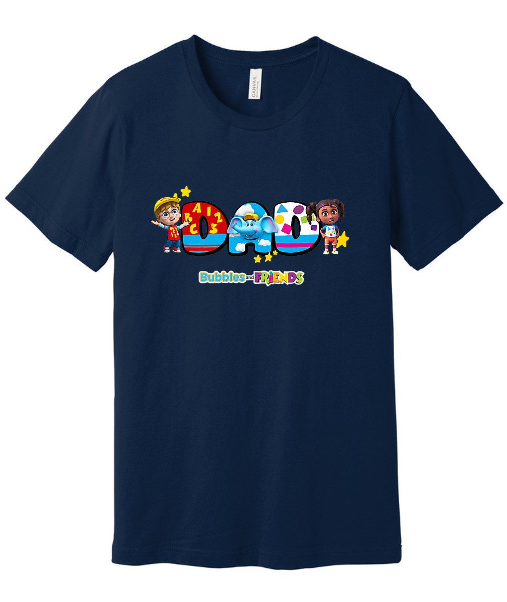 Bubbles and Friends - Father's Day Dads Adult T-Shirt