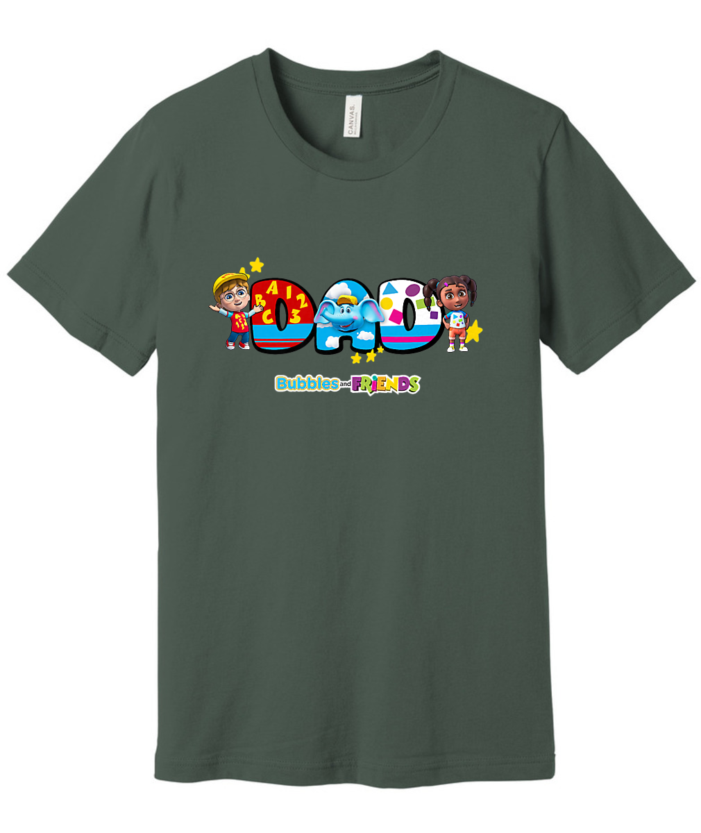 Bubbles and Friends - Father's Day Dads Adult T-Shirt