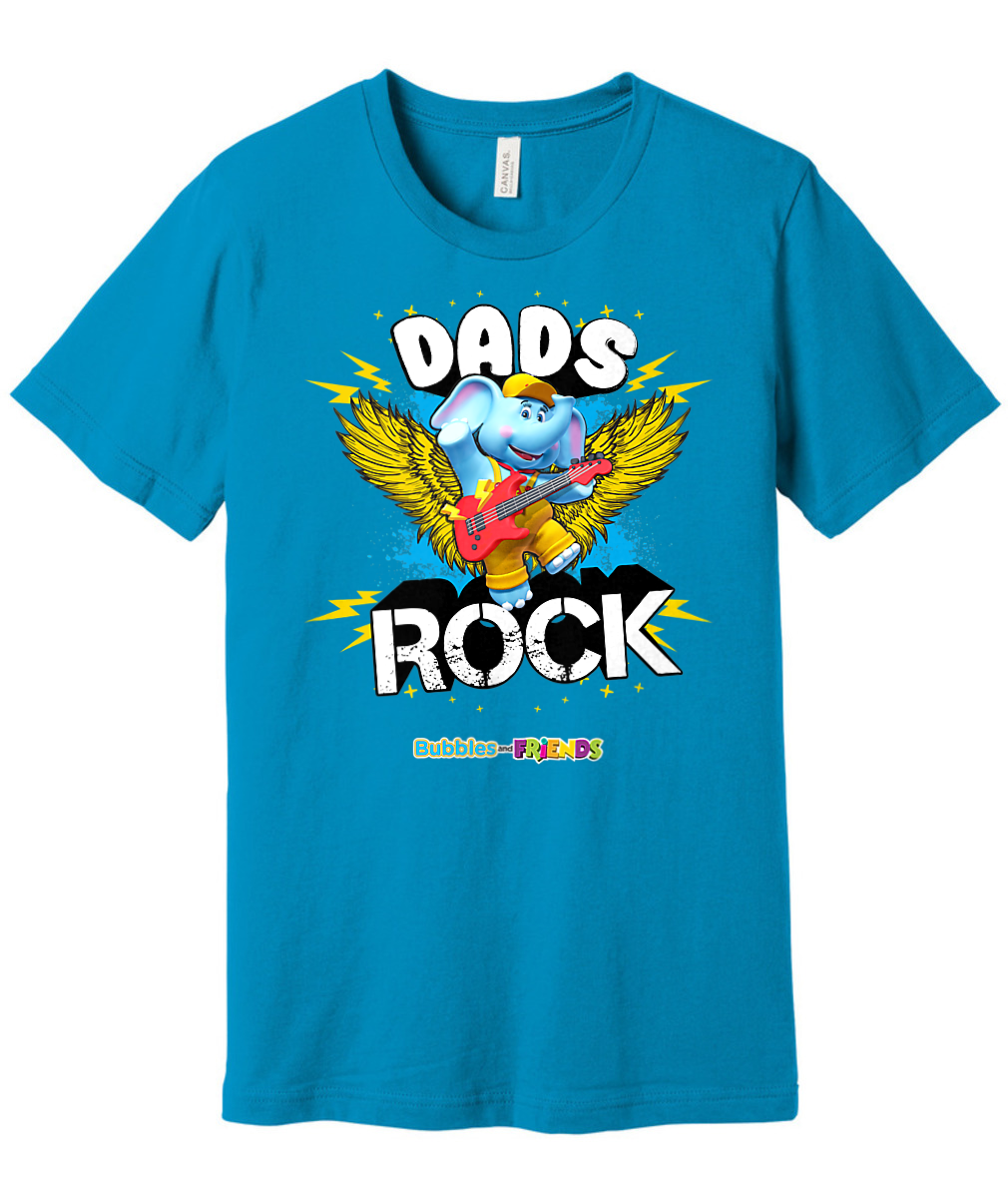 Bubbles and Friends - Father's Day Dads Rock Bubbles Adult T-Shirt