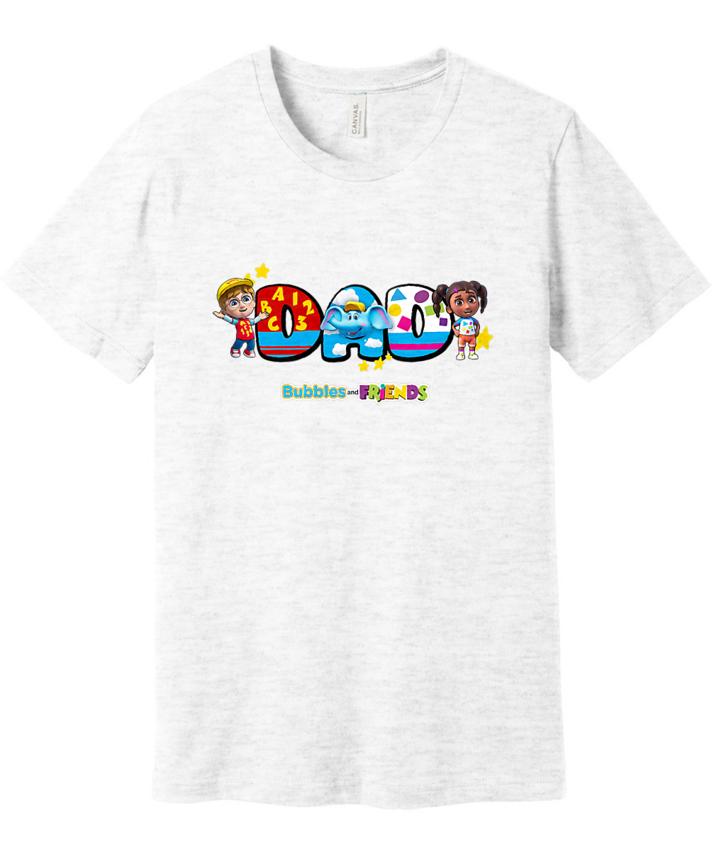 Bubbles and Friends - Father's Day Dads Adult T-Shirt