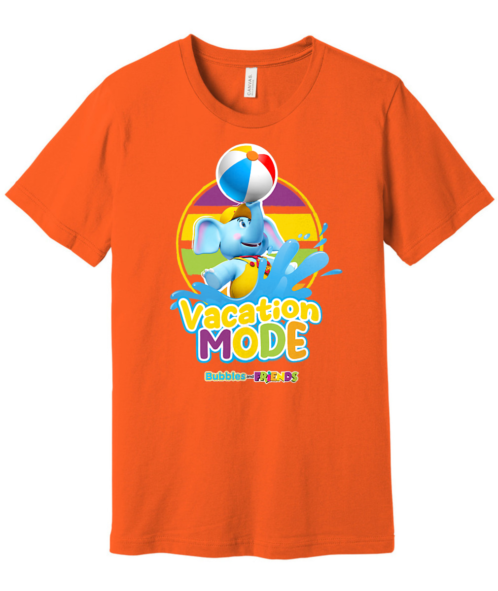 Bubbles and Friends - Summer Collection Vacation Bubbles Adult T-Shirt